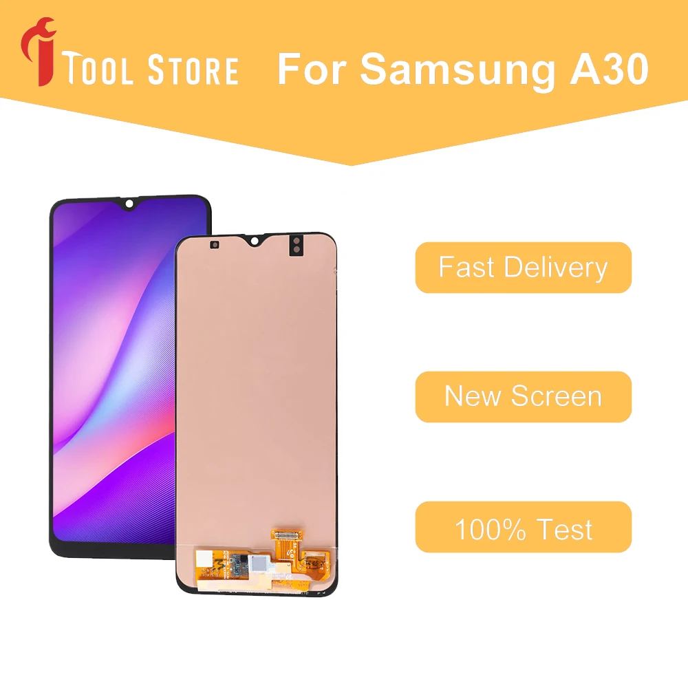 OEM 6,4 "для Samsung Galaxy A30 A305F A307F AMOLED ЖК-дисплей с сенсорным экраном и рамкой в сборе, замена, доставка из Испании
OEM 6,4 "для Samsung Galaxy A30 A305F A307F AMOLED ЖК-дисплей с сенсорным экраном и рамкой в сборе, замена, доставка из Испании