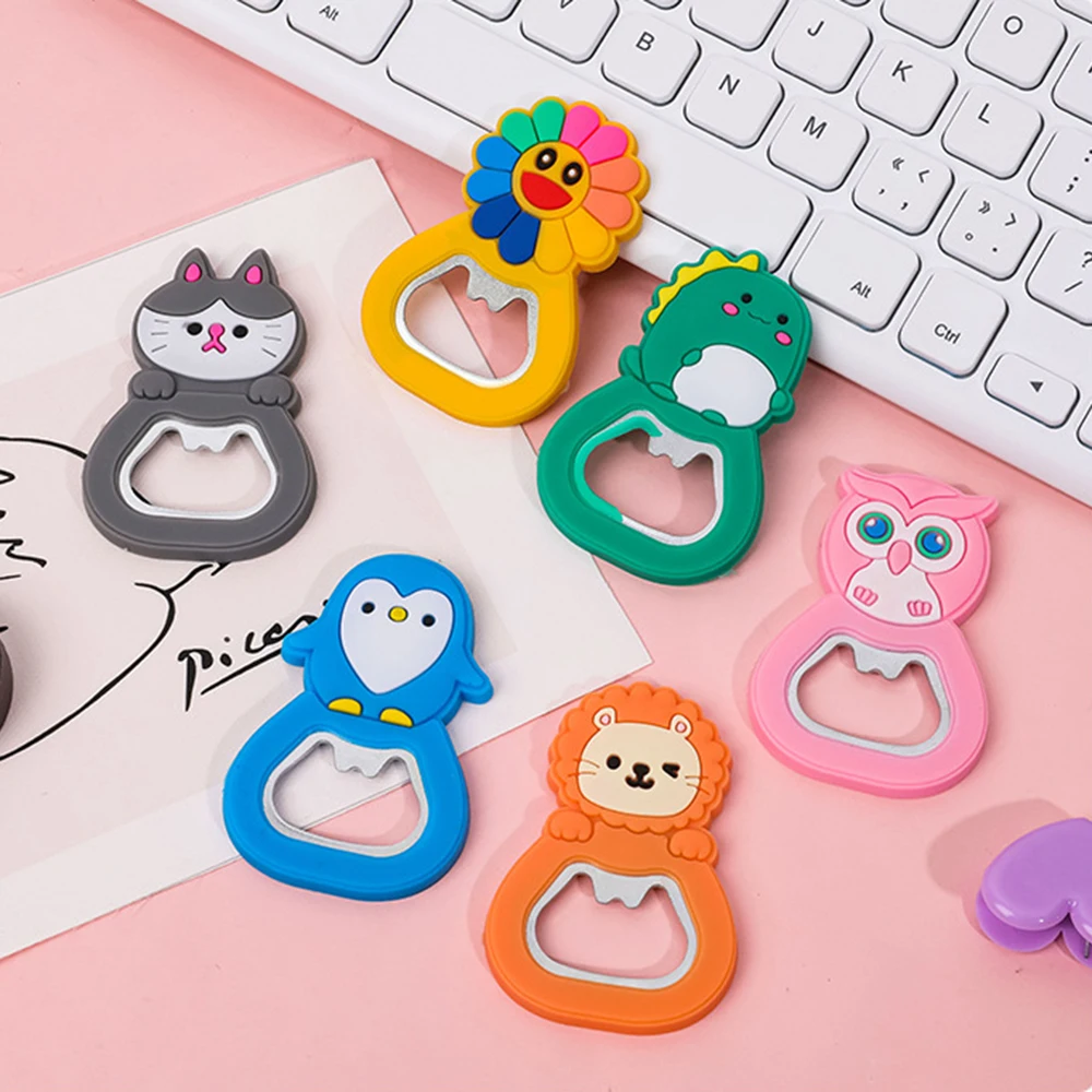 Cute Animals Bottle Opener with Fridge Magnet Bottle Cap Catcher Funny Magnet Bottle Opener Magnetic Gift for Party Bar Gadgets
Cute Animals Bottle Opener with Fridge Magnet Bottle Cap Catcher Funny Magnet Bottle Opener Magnetic Gift for Party Bar Gadgets