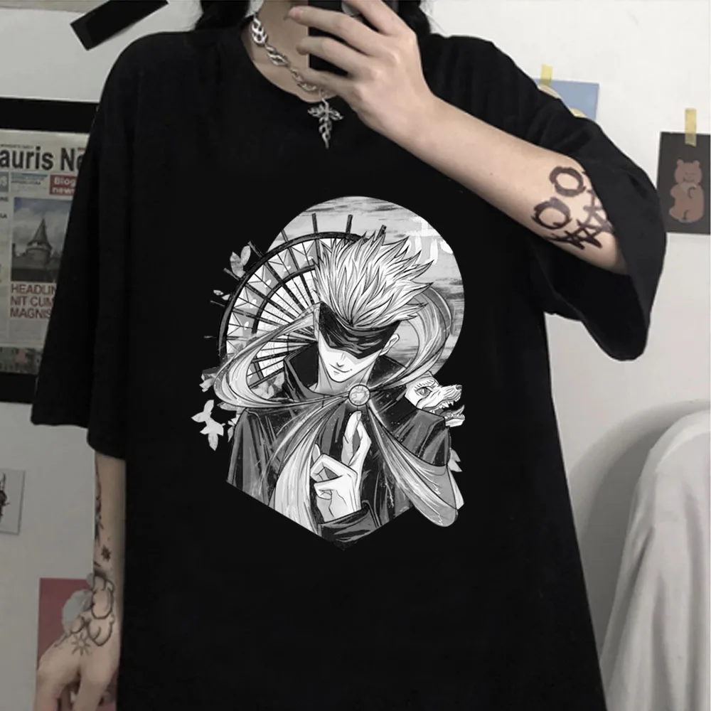 Летняя футболка Gojo Satoru с принтом, с коротким рукавом, для мужчин и женщин, повседневная спортивная одежда
Летняя футболка Gojo Satoru с принтом, с коротким рукавом, для мужчин и женщин, повседневная спортивная одежда