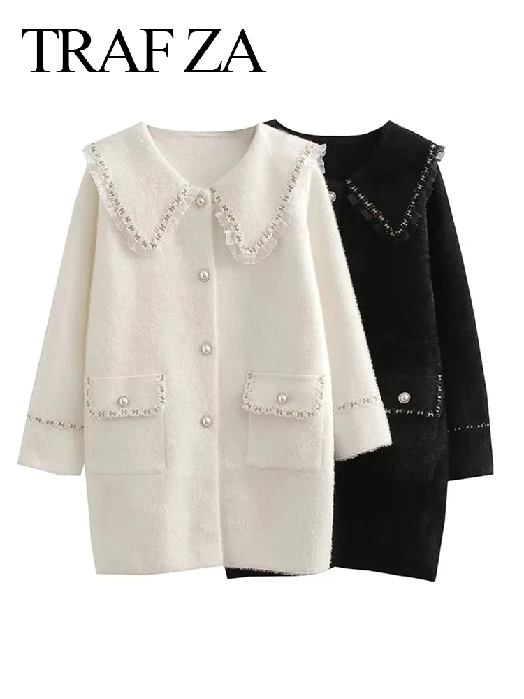 TRAF ZA Women Sweet And Cute Coat Solid Single Breasted Pearl Button Pockets Loose 2022 Fashion Temperament Elegant Chic Jacket
TRAF ZA Women Sweet And Cute Coat Solid Single Breasted Pearl Button Pockets Loose 2022 Fashion Temperament Elegant Chic Jacket