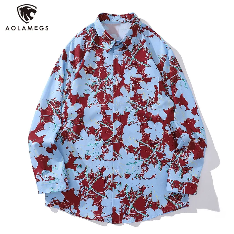 Streetwear Hit Color Crushed Flower Silhouette Print Long Sleeve Shirts for Men Autumn Fashion Floral Hawaiian Shirt Oversized
Streetwear Hit Color Crushed Flower Silhouette Print Long Sleeve Shirts for Men Autumn Fashion Floral Hawaiian Shirt Oversized