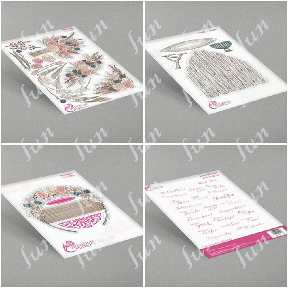 Flowers Sentiment Clear Stamps and Cutting Dies Sets Craft Making Greeting Card Scrapbooking Decoration Molds Embossing Template
Flowers Sentiment Clear Stamps and Cutting Dies Sets Craft Making Greeting Card Scrapbooking Decoration Molds Embossing Template
