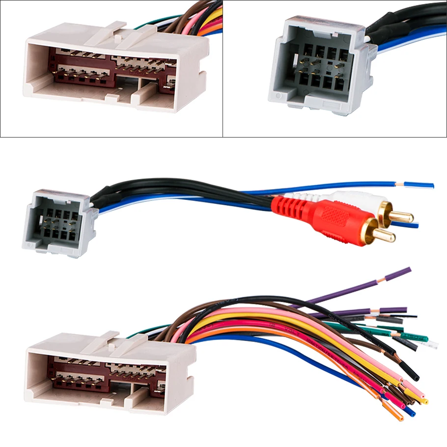 12V Car Stereo CD Player Harness with RCA Cable Fit for Ford 2003-Up Automobile Audio Coaxial Speakers Wiring Harnesses Line
12V Car Stereo CD Player Harness with RCA Cable Fit for Ford 2003-Up Automobile Audio Coaxial Speakers Wiring Harnesses Line