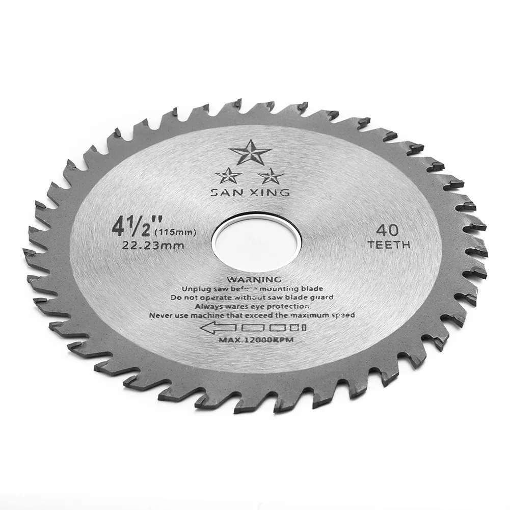 115mm 40 Teeth Circular Saw Blade Electric Carbide Circular Disc Rotary Tool For Metal Cutter Power Tool Wood Cutting Discs
115mm 40 Teeth Circular Saw Blade Electric Carbide Circular Disc Rotary Tool For Metal Cutter Power Tool Wood Cutting Discs