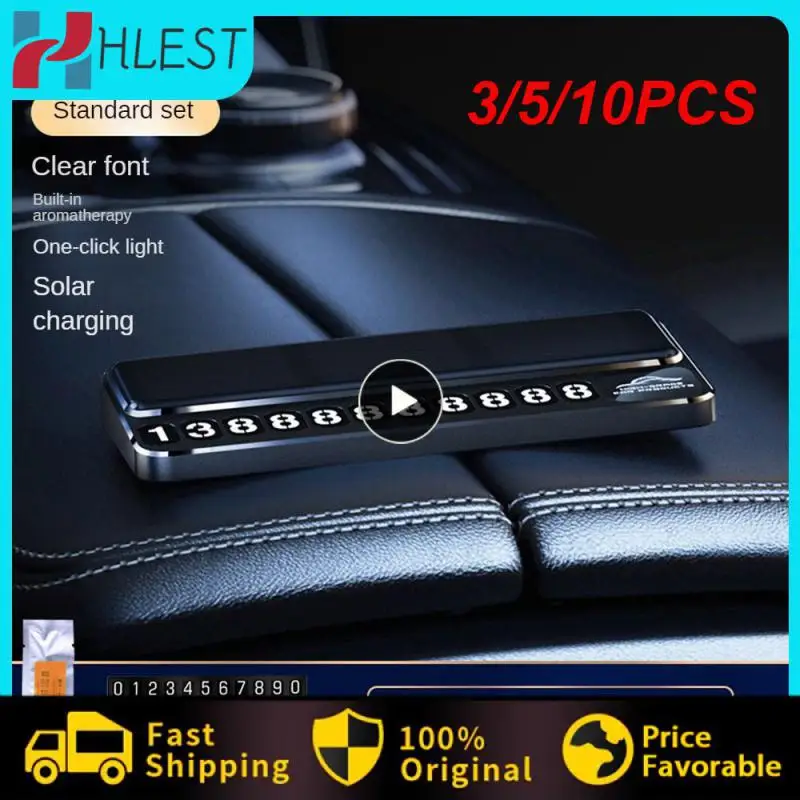 3/5/10PCS Temporary Parking Number Plate Multifunctional Zinc Alloy Luminous Parking Sign Universal Durable Solar Aromatherapy
3/5/10PCS Temporary Parking Number Plate Multifunctional Zinc Alloy Luminous Parking Sign Universal Durable Solar Aromatherapy