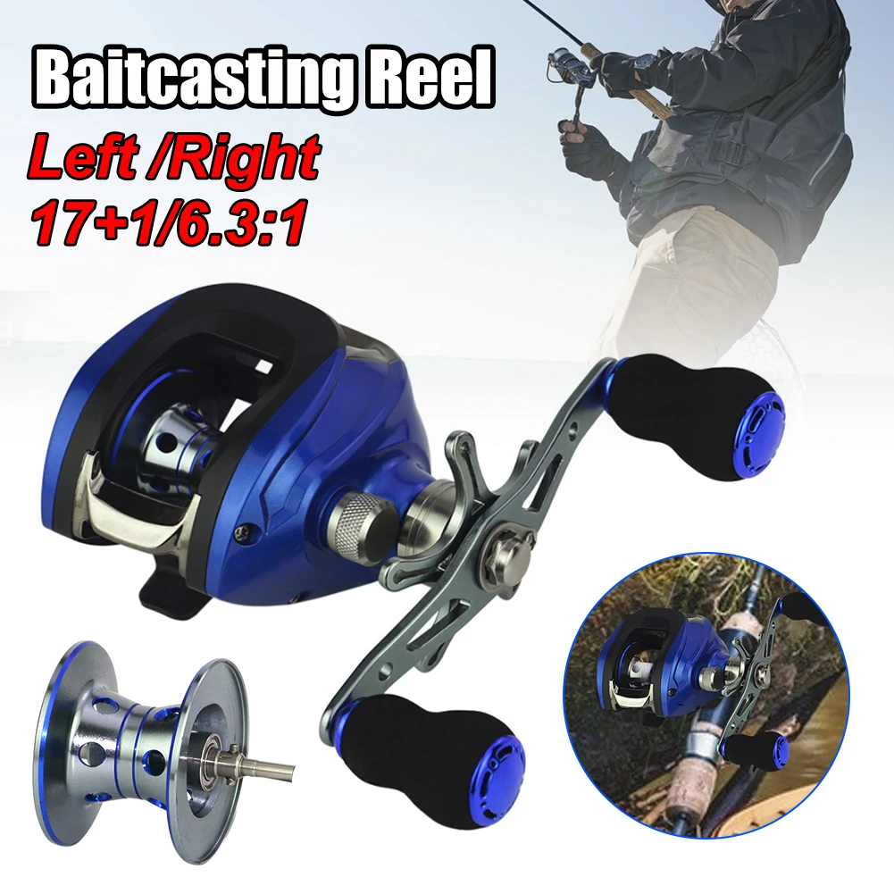 Baitcasting Reel Lightweight Fishing Reel 8KG Max Drag 6.3:1 Ratio Adjustable Magnetic Brake System Saltwater Freshwater Reel
Baitcasting Reel Lightweight Fishing Reel 8KG Max Drag 6.3:1 Ratio Adjustable Magnetic Brake System Saltwater Freshwater Reel