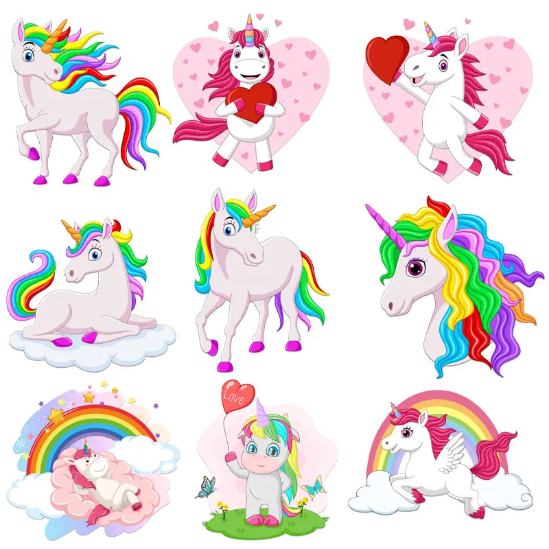 Unicorn Patch Iron-On Transfers for Clothing Love DIY Cartoon Animal Heat Thermal Transfer Patches for Kids Clothes Applique
Unicorn Patch Iron-On Transfers for Clothing Love DIY Cartoon Animal Heat Thermal Transfer Patches for Kids Clothes Applique