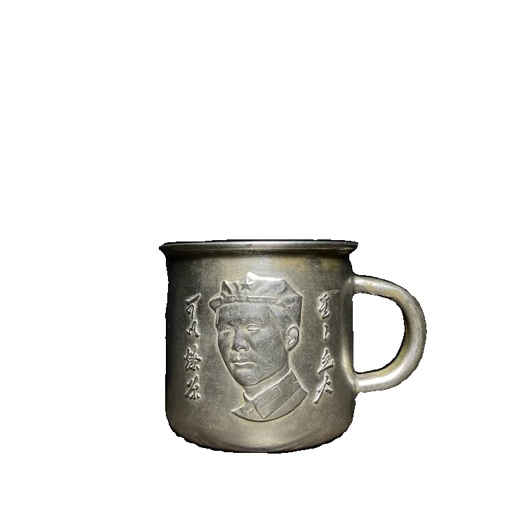 LAOJUNLU Antique Miscellaneous Copper Plated Silver Cup Solid Cultural Revolution Chairman Mao'S Head Red Collection
LAOJUNLU Antique Miscellaneous Copper Plated Silver Cup Solid Cultural Revolution Chairman Mao'S Head Red Collection