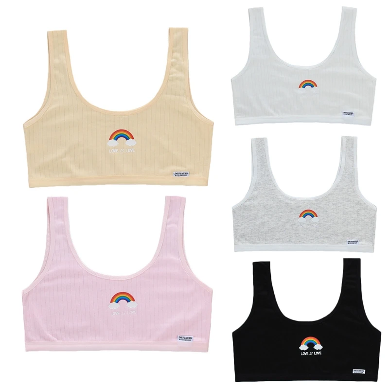 Хлопковый тренировочный бюстгальтер для девочек с рисунком в виде облаков
Хлопковый тренировочный бюстгальтер для девочек с рисунком в виде облаков