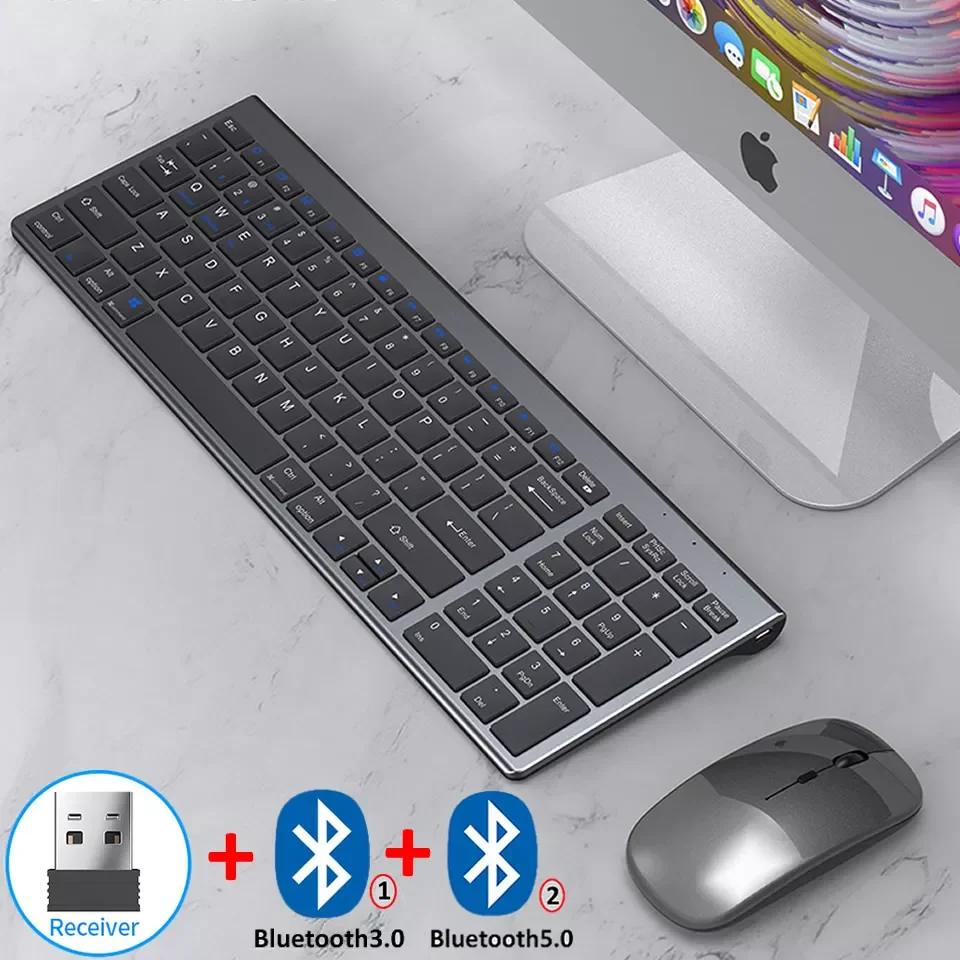 5.0 2.4G Wireless Keyboard and Mouse Combo Mini Multimedia Keyboard Mouse Set for Laptop PC TV iPad Macbook
5.0 2.4G Wireless Keyboard and Mouse Combo Mini Multimedia Keyboard Mouse Set for Laptop PC TV iPad Macbook