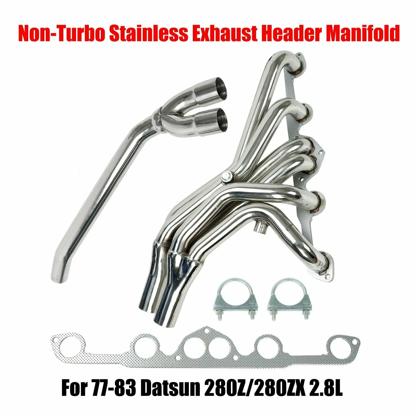 Exhaust Manifold Headers for 1977-1983 Datsun 280ZX 280Z 2.8L Non-Turbo Stainless
Exhaust Manifold Headers for 1977-1983 Datsun 280ZX 280Z 2.8L Non-Turbo Stainless