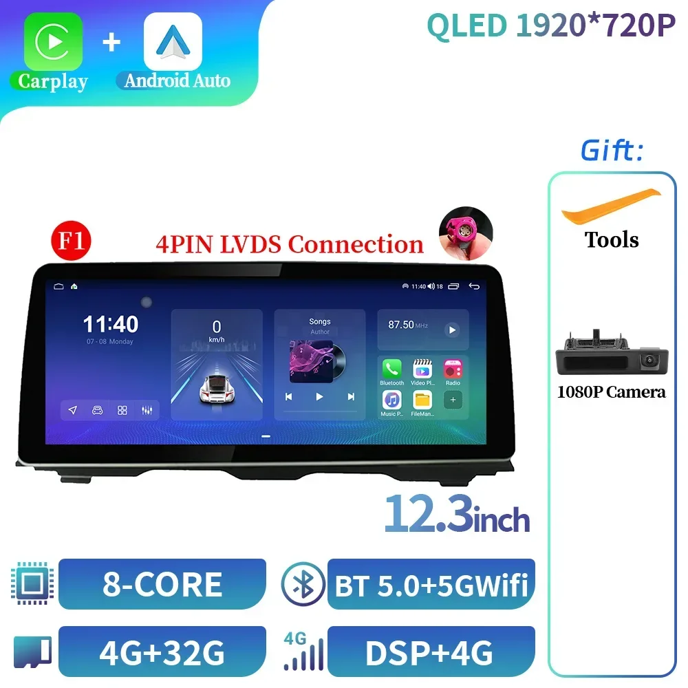 12,3 "Android 14 для BMW 5 серии F10 F11 2010-2016 4G Автомагнитола мультимедийная деталь Wi-Fi GPS Беспроводная Автомагнитола для CarPlay сенсорный экран
12,3 "Android 14 для BMW 5 серии F10 F11 2010-2016 4G Автомагнитола мультимедийная деталь Wi-Fi GPS Беспроводная Автомагнитола для CarPlay сенсорный экран