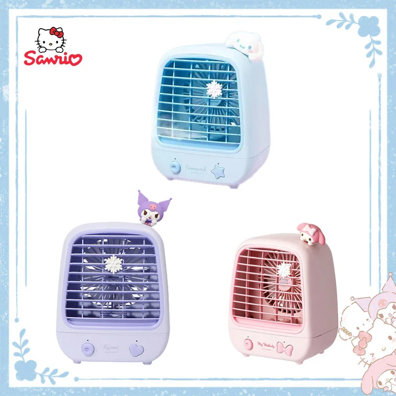 Милый Sanrio Cinnamoroll Kuromi My Melody мультяшный Рабочий стол с питанием от Usb мини-вентилятор увлажнитель Изящные портативные спасательные принадлежности
Милый Sanrio Cinnamoroll Kuromi My Melody мультяшный Рабочий стол с питанием от Usb мини-вентилятор увлажнитель Изящные портативные спасательные принадлежности