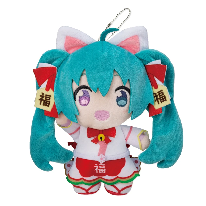 Предварительная продажа Vocaloid Hatsune Miku Манеки Neko Ver. Плюшевая анимэ Кукла мягкая