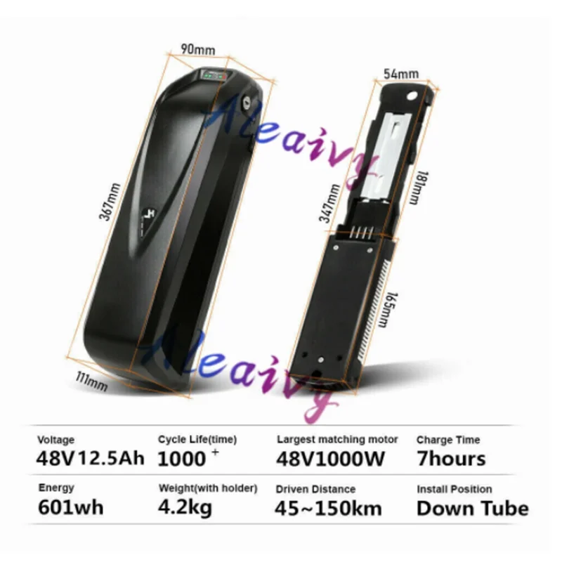 48V 12.5Ah HaiLong Downtube Lithium Ebike Battery for 1000W Motor+54..6v charger electric bike fat lithium motorcycle battery
48V 12.5Ah HaiLong Downtube Lithium Ebike Battery for 1000W Motor+54..6v charger electric bike fat lithium motorcycle battery
