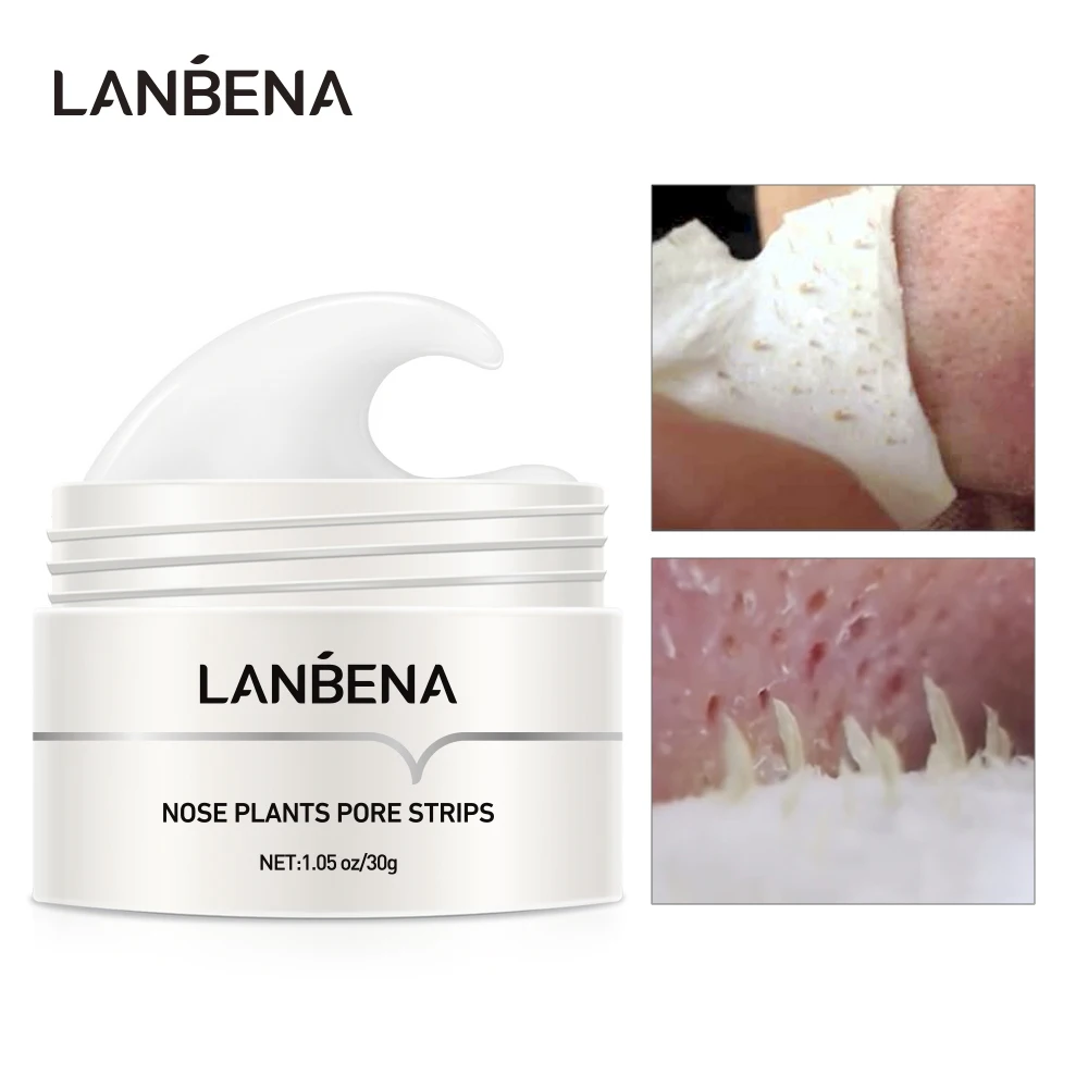 

KR SkincareProducts Lanbena Removes Blackhead Nasal Membrane Nasal Strip Cleaner Pores Peeling Deep Cleansing Blackhead Acne Set