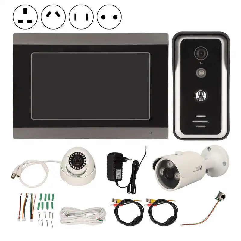7in Smart Video Intercom Doorbell Waterproof Wired Wifi Video Doorphone with Two AHD Security Cameras for Home Security
7in Smart Video Intercom Doorbell Waterproof Wired Wifi Video Doorphone with Two AHD Security Cameras for Home Security