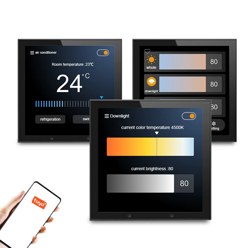 2022 new arrival Smart home Zigbee system 4 inch touch screen gateway with power switch function 
2022 new arrival Smart home Zigbee system 4 inch touch screen gateway with power switch function