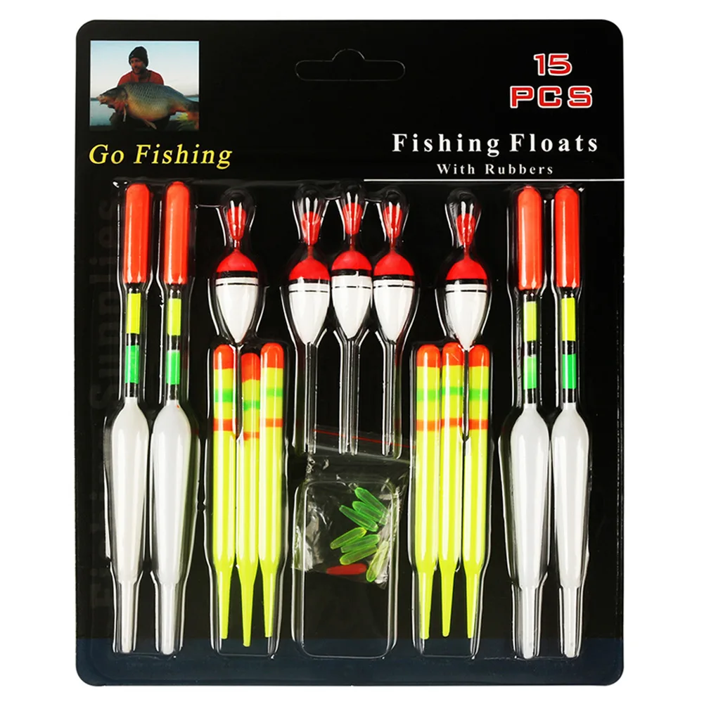 15pcs/set Press Card Blister Float Large Fish Float Mixed Size Fishing Floats 8cm ER Rods 10cm Yellow Floats Tubes Floating Seat
15pcs/set Press Card Blister Float Large Fish Float Mixed Size Fishing Floats 8cm ER Rods 10cm Yellow Floats Tubes Floating Seat