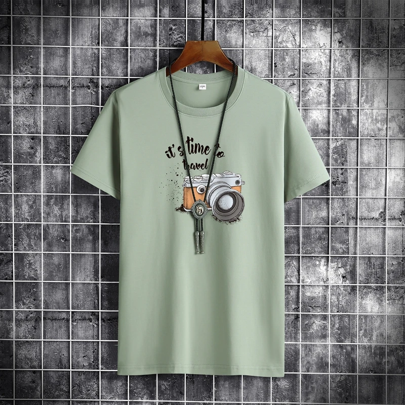 Men's T-shirt Summer Cotton Short Sleeve Tide Man Fashion Bottoming Gym Slim FitnessT-shirt Male O-neck Tops Tee Daily Clothing
Men's T-shirt Summer Cotton Short Sleeve Tide Man Fashion Bottoming Gym Slim FitnessT-shirt Male O-neck Tops Tee Daily Clothing