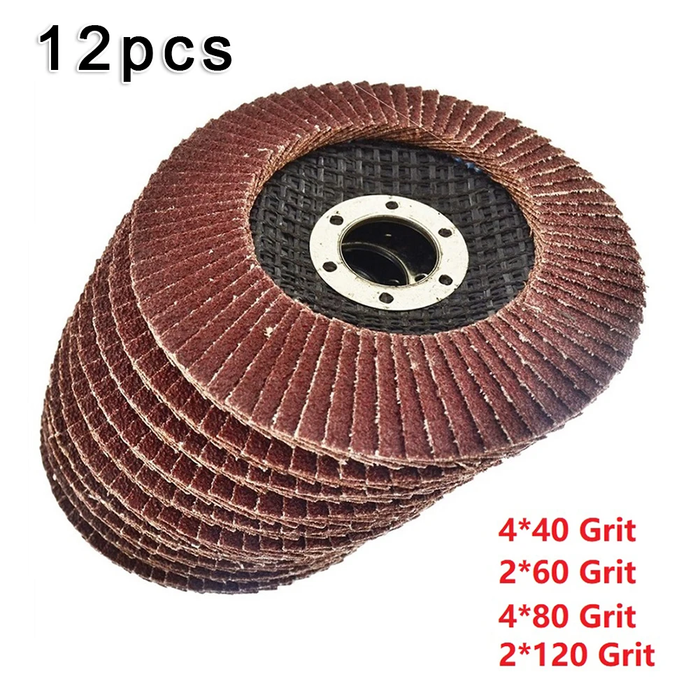 12* 40/60/80/120 Grit Sandinf Disc Flat Flap Discs Mixed Grit For Angle Grinder 4.5" (115mm) Sanding Grinding Abrasives
12* 40/60/80/120 Grit Sandinf Disc Flat Flap Discs Mixed Grit For Angle Grinder 4.5" (115mm) Sanding Grinding Abrasives