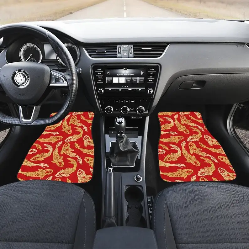 Red Gold Fish Oriental Asian Car Floor Mats Set, Front and Back Floor Mats for Car, Car Accessories
Red Gold Fish Oriental Asian Car Floor Mats Set, Front and Back Floor Mats for Car, Car Accessories