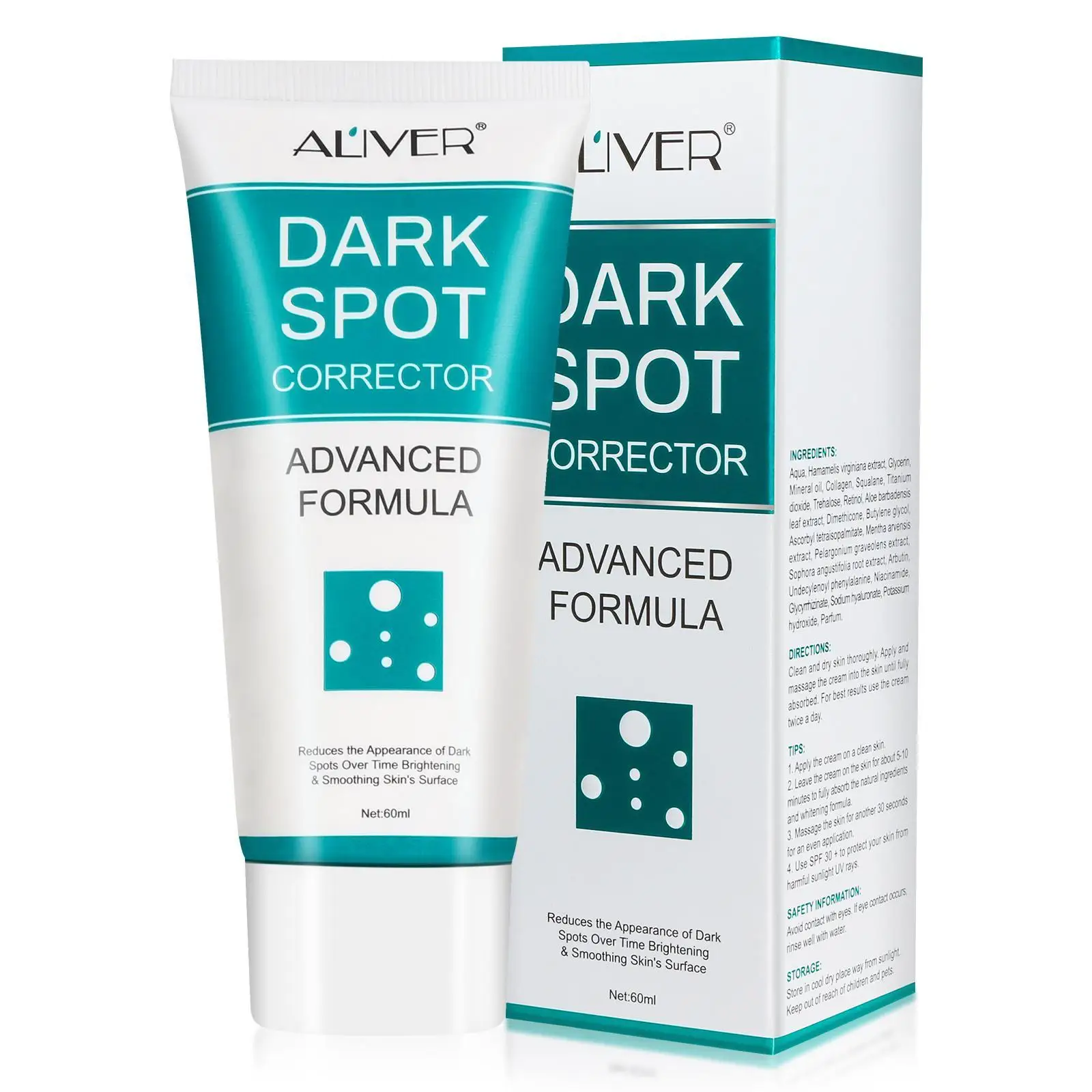 60ml Dark Spot Corrector Cream Whitening Freckle Cream Face Moisturizing Remove Dark Spots Melanin Melasma Repair Cream
60ml Dark Spot Corrector Cream Whitening Freckle Cream Face Moisturizing Remove Dark Spots Melanin Melasma Repair Cream