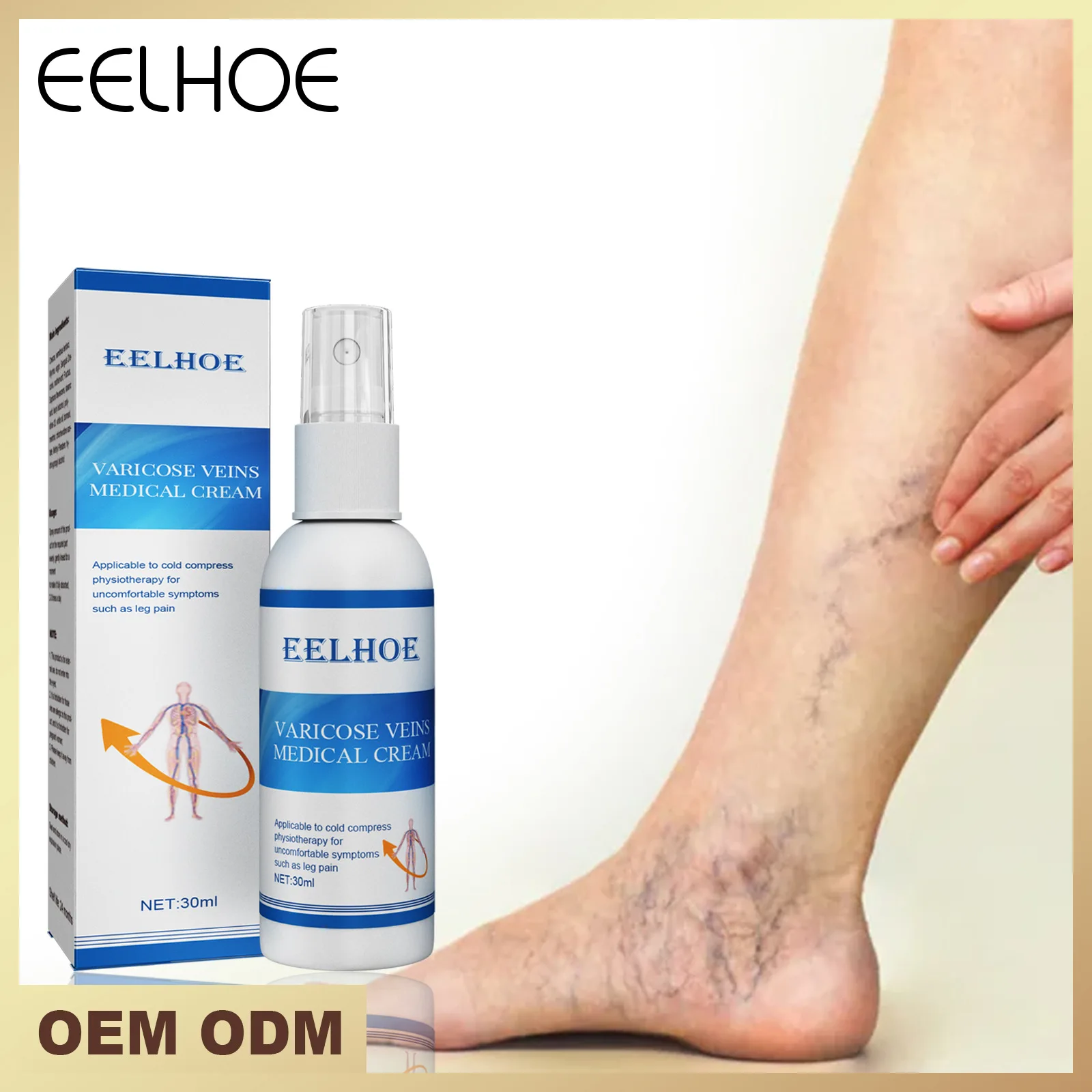 Varicose Veins Soothing Spray Effectively Relieve Edema Earthworm Pain Swelling Phlebitis Angiitis Spider Leg Treatment Cream
Varicose Veins Soothing Spray Effectively Relieve Edema Earthworm Pain Swelling Phlebitis Angiitis Spider Leg Treatment Cream