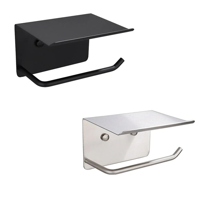 Toilet Roll Holder With Shelf Roll Holder Stainless Steel Wall Mounted Tissue Holder For Bathroom Kitchen
Toilet Roll Holder With Shelf Roll Holder Stainless Steel Wall Mounted Tissue Holder For Bathroom Kitchen