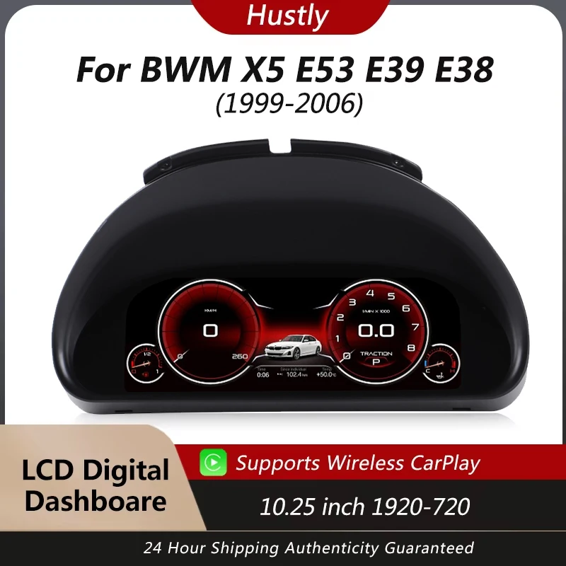 Приборная панель цифрового кластера для BMW X5 E53 E39 E38 1999-2006, приборная панель виртуального кабинета, спидометр iOS Carplay
Приборная панель цифрового кластера для BMW X5 E53 E39 E38 1999-2006, приборная панель виртуального кабинета, спидометр iOS Carplay