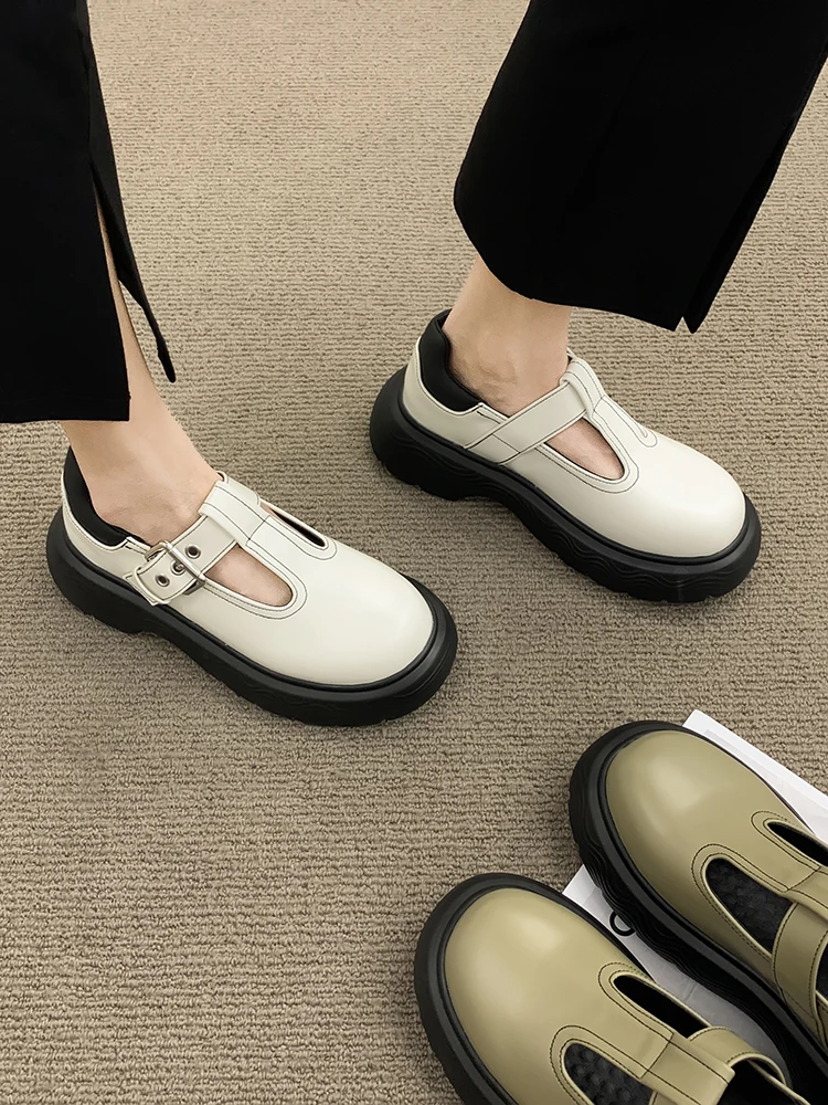 Single Shoes Women's Shoes Spring and Autumn 2022 New Retro Belt Buckle Fashion Thick Bottom Non-slip Leather Shoes
Single Shoes Women's Shoes Spring and Autumn 2022 New Retro Belt Buckle Fashion Thick Bottom Non-slip Leather Shoes