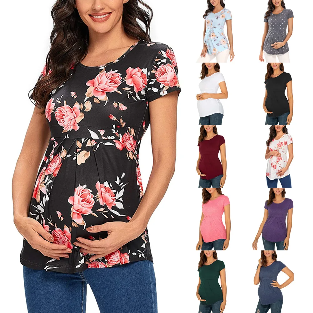 

Новые летние рубашки, топы для беременных женщин, Майка для беременных, футболка, женская одежда для кормления, Одежда для беременных, повседневная одежда для мам в стиле Харадзюку