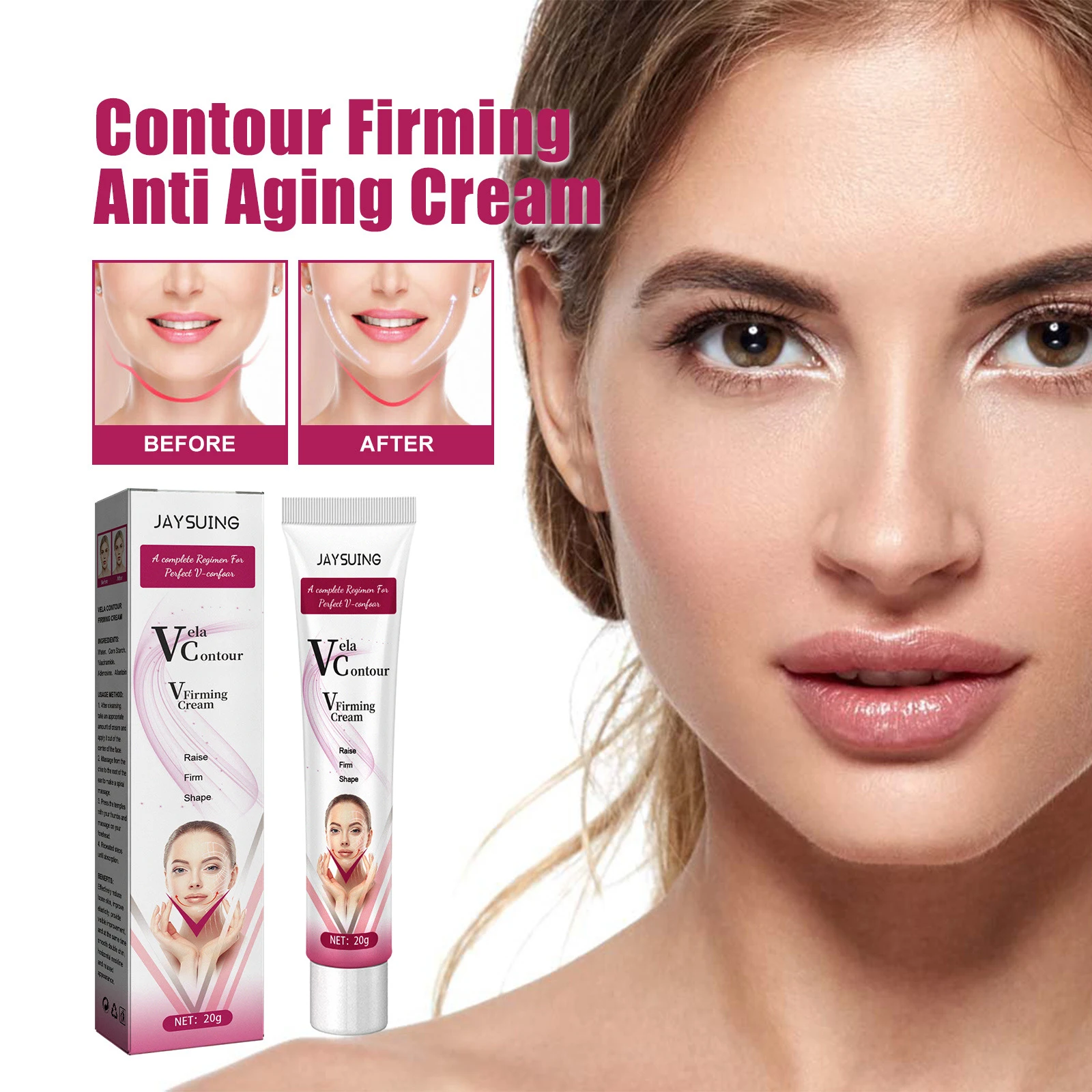 V-Shape Face Slimming Cream Remove Double Chin Firming Lifting Face Line Fat Burning Anti Aging Beauty Massage Care Products
V-Shape Face Slimming Cream Remove Double Chin Firming Lifting Face Line Fat Burning Anti Aging Beauty Massage Care Products