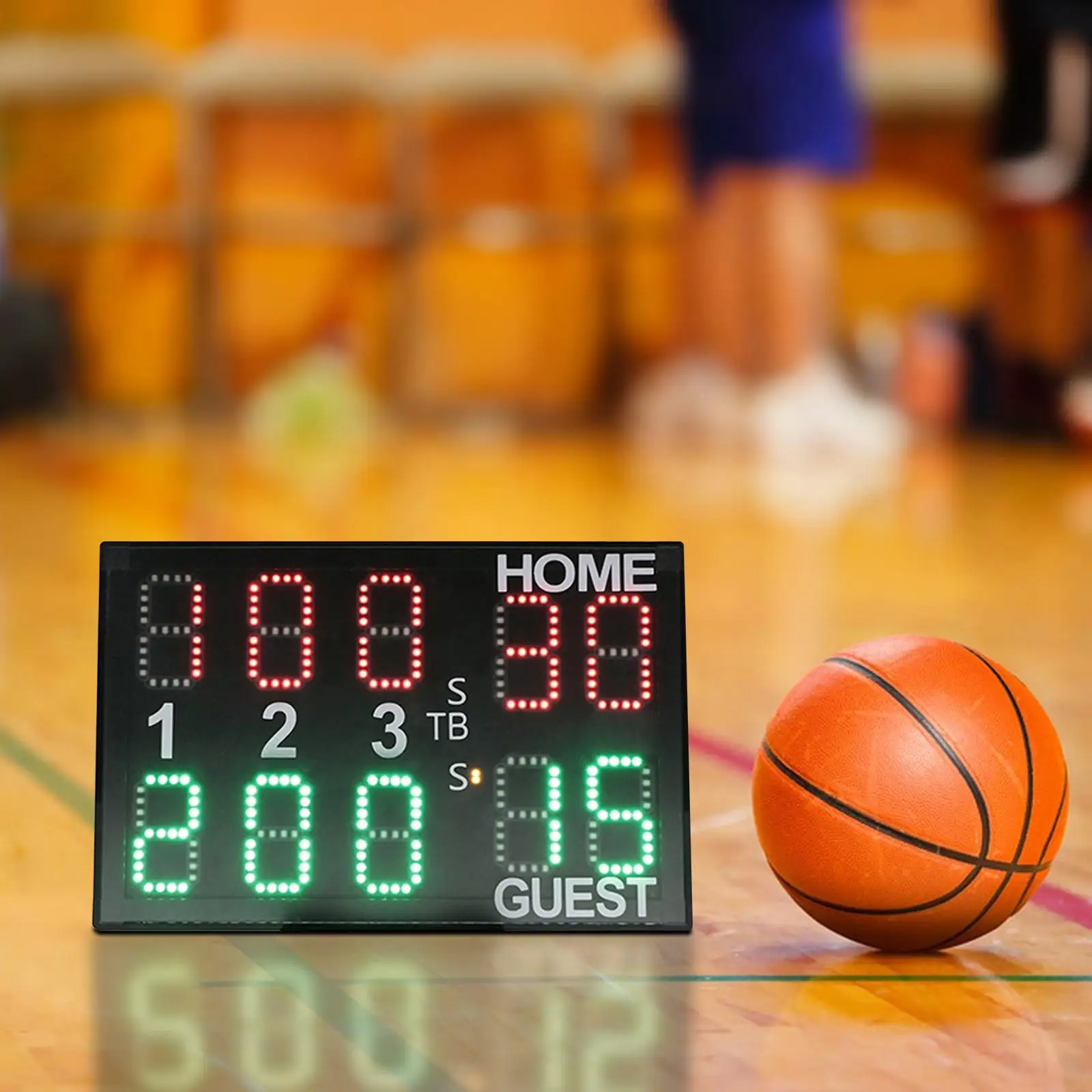 Electronic Tabletop Digital Scoreboard with Remote Score Clock for Indoor Basketball
Electronic Tabletop Digital Scoreboard with Remote Score Clock for Indoor Basketball