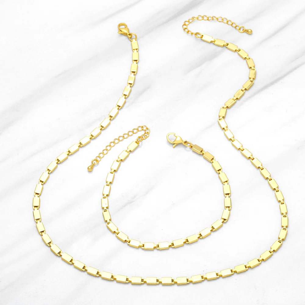 FLOLA Polished Bamboo Chain Necklace Copper Gold Plated Necklace Unisex Fashion Statement Jewelry Gifts nkeb210
FLOLA Polished Bamboo Chain Necklace Copper Gold Plated Necklace Unisex Fashion Statement Jewelry Gifts nkeb210