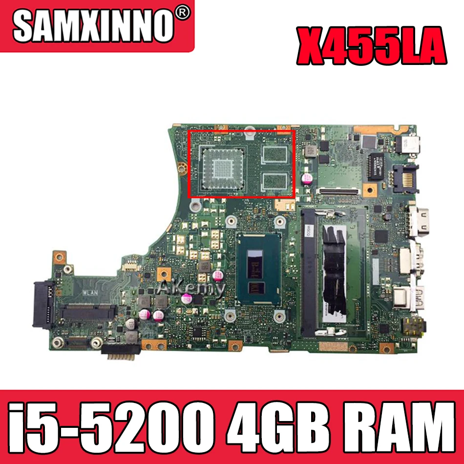 Материнская плата AKEMY X455LA для ноутбука Asus X455LAB X455LJ X455LD X455LF X455LB материнская плата 100% ТЕСТ ОК i5-5200 ЦП 4 Гб ОЗУ
Материнская плата AKEMY X455LA для ноутбука Asus X455LAB X455LJ X455LD X455LF X455LB материнская плата 100% ТЕСТ ОК i5-5200 ЦП 4 Гб ОЗУ