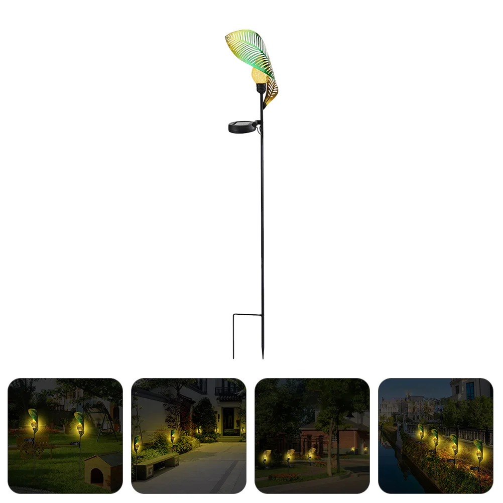 Светильник на солнечной батарее в форме листа 
Светильник на солнечной батарее в форме листа