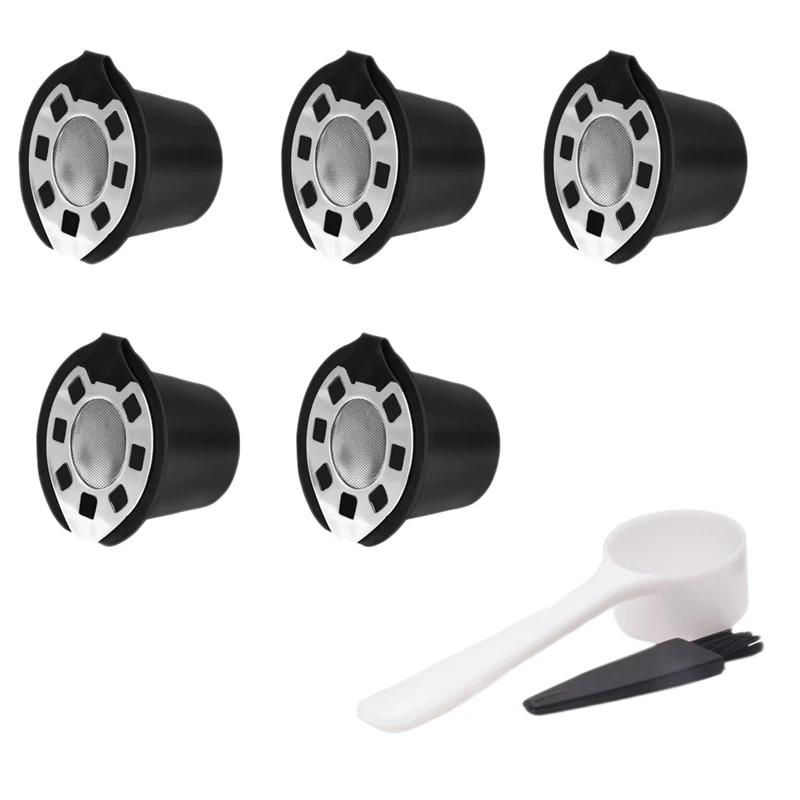 5 Pcs Coffee Filters For Nespresso Stainless Steel Mech Refillable Coffee Capsule Pod Dripper Basket Cup Cafeteira
5 Pcs Coffee Filters For Nespresso Stainless Steel Mech Refillable Coffee Capsule Pod Dripper Basket Cup Cafeteira