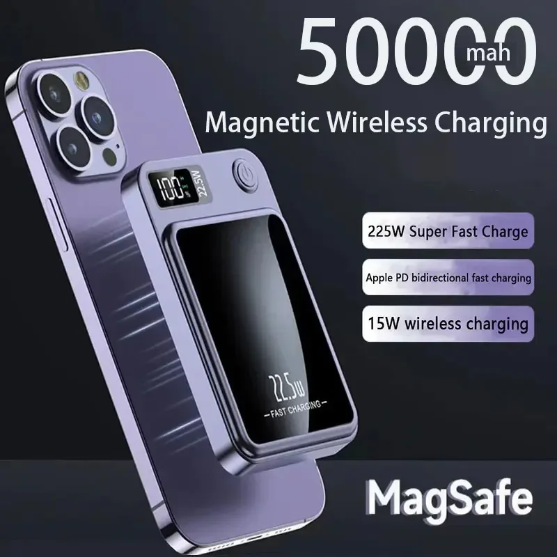 Внешний аккумулятор Macsafe на 50000 мА · ч с магнитом для iphone 12, 13, 14 Pro Max
Внешний аккумулятор Macsafe на 50000 мА · ч с магнитом для iphone 12, 13, 14 Pro Max