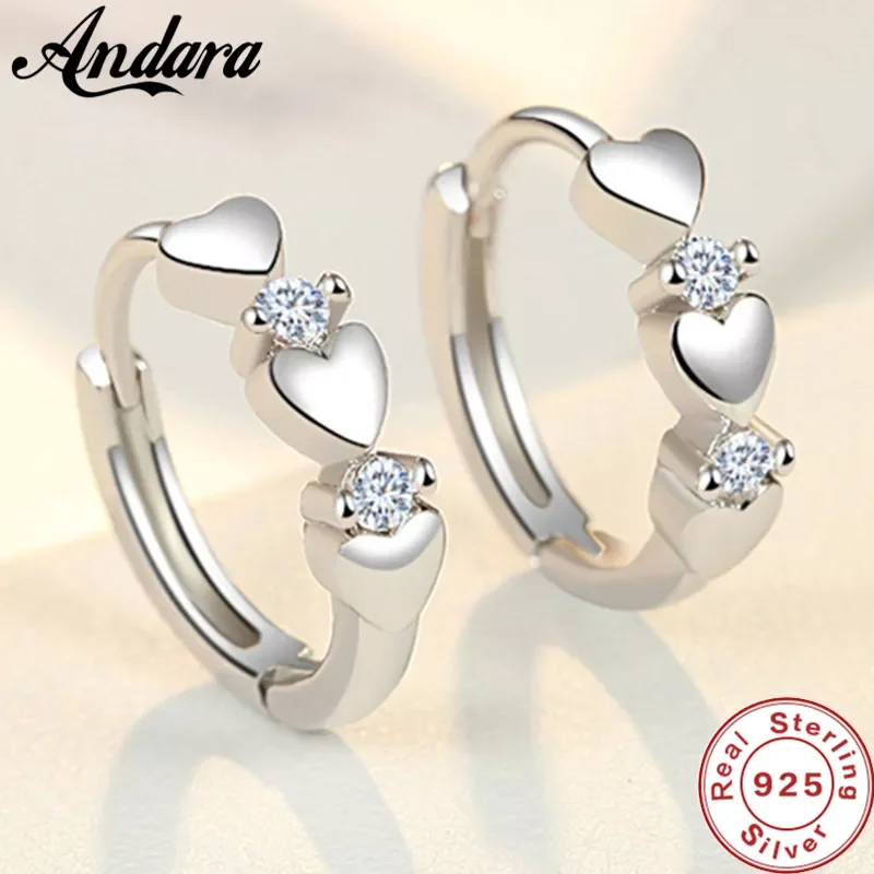 Fashion 925 Sterling Silver Earrings Heart Zircon Small Earrings For Women Jewelry Gifts
Fashion 925 Sterling Silver Earrings Heart Zircon Small Earrings For Women Jewelry Gifts