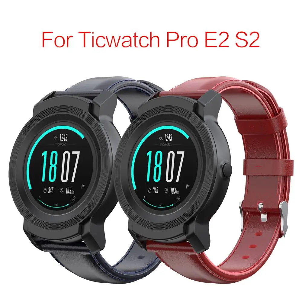 Smartwatch Case Durable Leather Wrist Band Strap For Ticwatch Mobvoi E2/ S2/ Ticwatch Genuine Leather Strap Replacement Soft
Smartwatch Case Durable Leather Wrist Band Strap For Ticwatch Mobvoi E2/ S2/ Ticwatch Genuine Leather Strap Replacement Soft