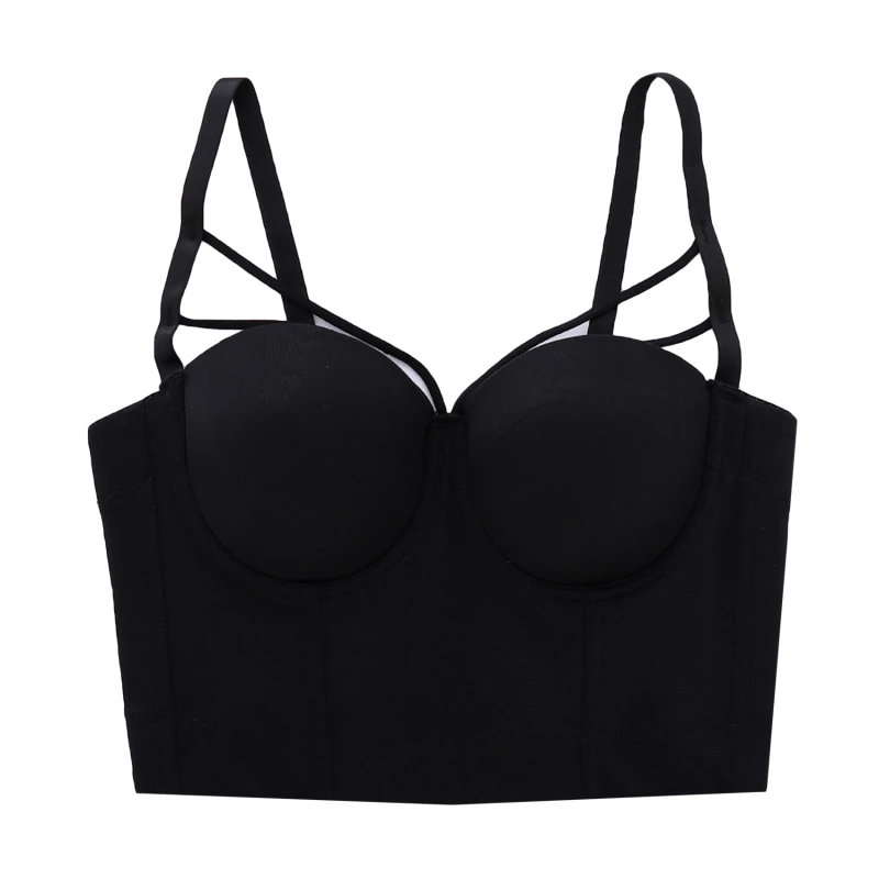 New Bodice Summer Top Sleeveless Short Sexy Female Push Up Crop Top Women Harajuku Off Shoulder Solid Camis With Built In Bra
New Bodice Summer Top Sleeveless Short Sexy Female Push Up Crop Top Women Harajuku Off Shoulder Solid Camis With Built In Bra