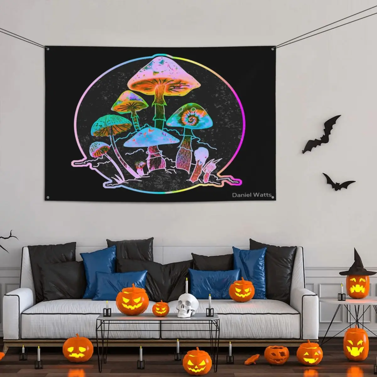 Garden Of Shrooms Party Banner Decor 120x180cm Modern Decorative Vibrant Colors Lightweight Bright Color 
Garden Of Shrooms Party Banner Decor 120x180cm Modern Decorative Vibrant Colors Lightweight Bright Color