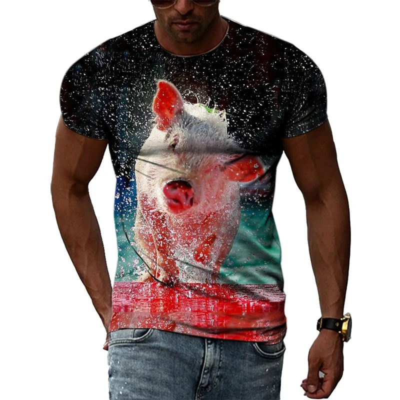 Funny and Cute Animal Pig graphic t shirts men Summer Fashion Casual Hip Hop Street Style 3D Print O-Neck Short Sleeve Tees Tops
Funny and Cute Animal Pig graphic t shirts men Summer Fashion Casual Hip Hop Street Style 3D Print O-Neck Short Sleeve Tees Tops