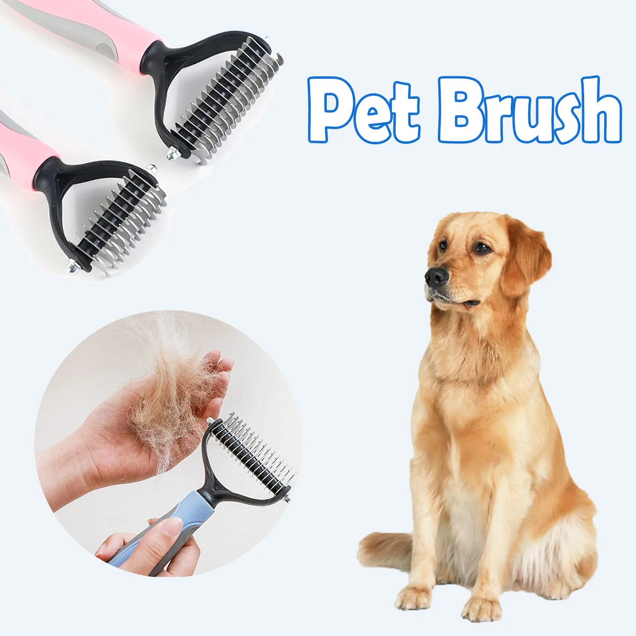 Stainless Steel Comb for Dog Brush Removes Pet Hairs Double-layer Blade Animal Hair Grooming Tools Useful Pets Dogs Accessories
Stainless Steel Comb for Dog Brush Removes Pet Hairs Double-layer Blade Animal Hair Grooming Tools Useful Pets Dogs Accessories