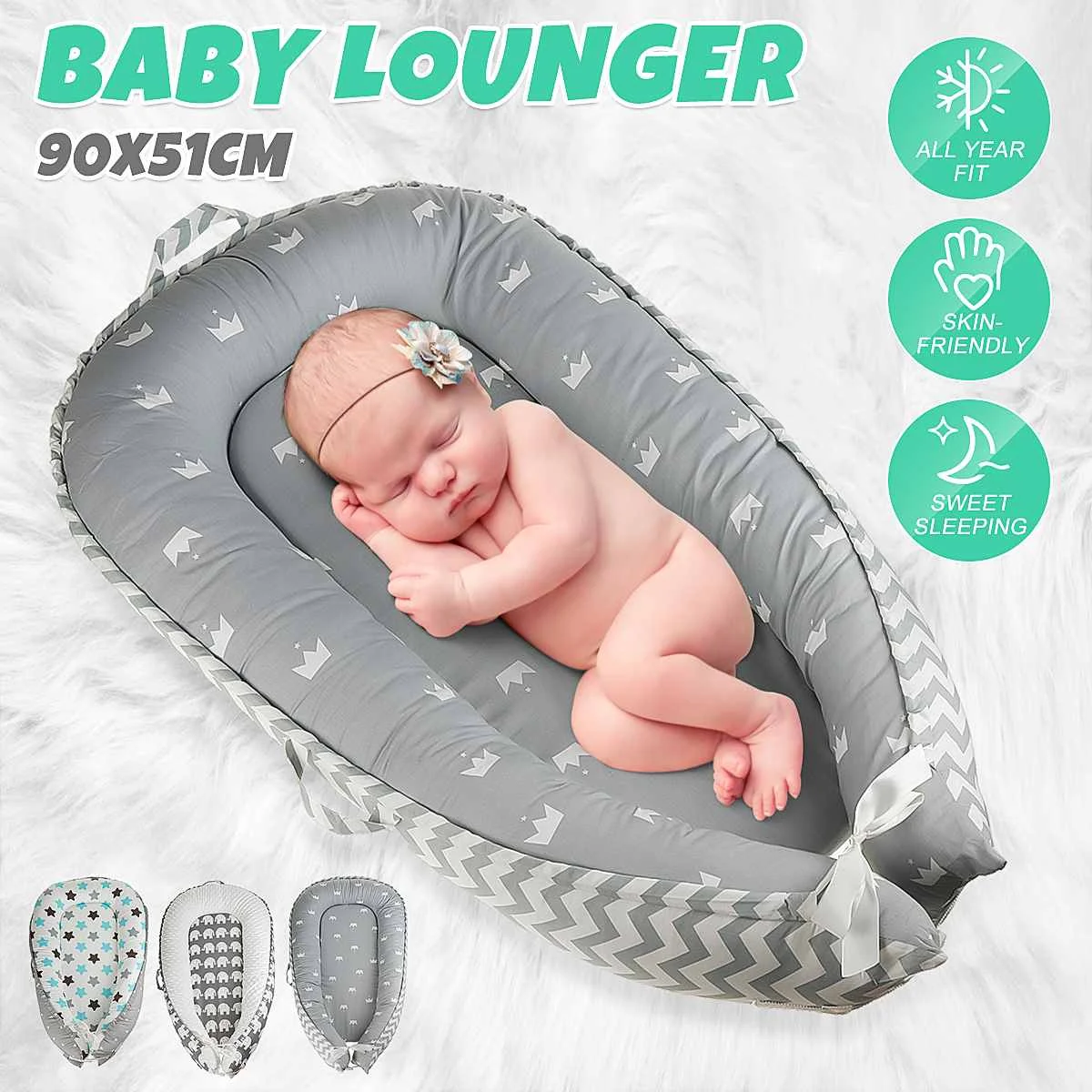 Infant Newborn Baby Lounger Portable Baby Bed for Girl Boys Cotton Crib Toddler Bed Baby Nursery Carrycot Sleeper Bed AU
Infant Newborn Baby Lounger Portable Baby Bed for Girl Boys Cotton Crib Toddler Bed Baby Nursery Carrycot Sleeper Bed AU