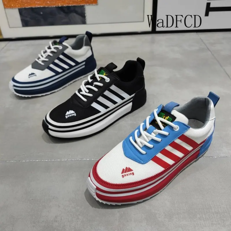 Chunky Sneakers Men Cover Bottom Board Shoes Fashion Casual Leather Mesh Breathable Increased Internal Platform Running Shoes
Chunky Sneakers Men Cover Bottom Board Shoes Fashion Casual Leather Mesh Breathable Increased Internal Platform Running Shoes