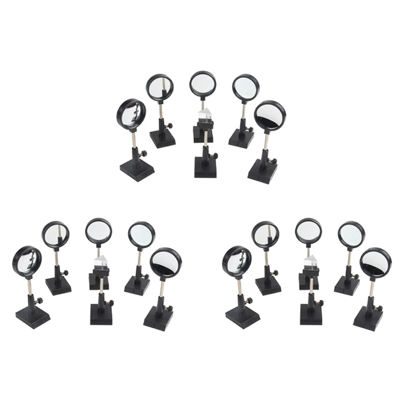 Retail 3 Set Physical Optics Experiment Set Convex Lens Concave Lens Triangular Prism Plane Mirror Convex Mirror Optical Lens
Retail 3 Set Physical Optics Experiment Set Convex Lens Concave Lens Triangular Prism Plane Mirror Convex Mirror Optical Lens