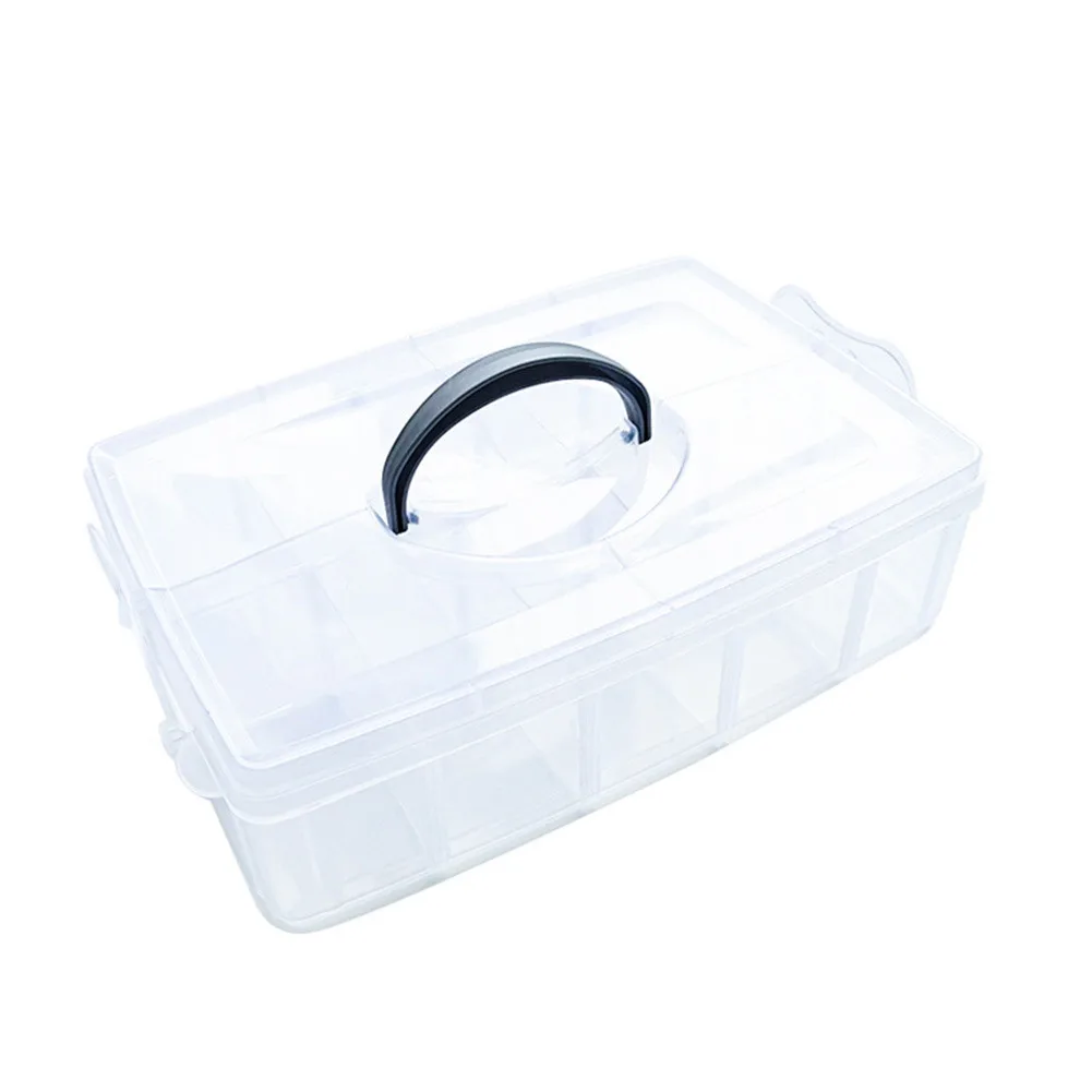 Transparent Plastic Storage Jewelry Cosmetic Box Adjustable Container For Organizing Bobbins Sewing Threads Tapes Nail Polish
Transparent Plastic Storage Jewelry Cosmetic Box Adjustable Container For Organizing Bobbins Sewing Threads Tapes Nail Polish