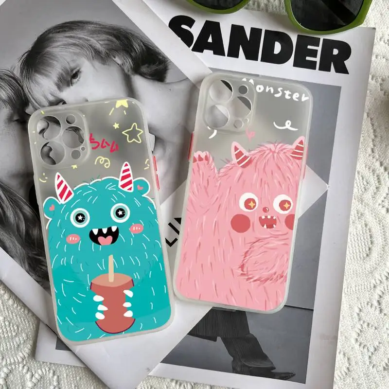 Cute Little Monster Cartoon Phone Case Matte fundas shell cover for iphone 6 6s 7 8 plus xr x xs 11 12 13 pro max High Quality
Cute Little Monster Cartoon Phone Case Matte fundas shell cover for iphone 6 6s 7 8 plus xr x xs 11 12 13 pro max High Quality